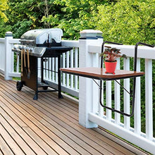 HYM Tavolo da Giardino Pieghevole, Balcone Tavolo Sospeso Ringhiere di Alta qualità Stand