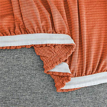 Copridivano Elasticizzato,Cuscini per Divani Completamente Avvolti Elastici Impermeabile Tinta Unita, Fodera per Divano Antiscivolo Sofa Protettore. (Arancione,2 posti)