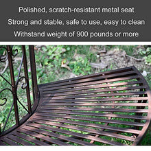 Panche da giardino realizzate con vecchi sedili in metallo, sgabello semicircolare per mobili da giardino in stile antico, sgabello rotondo con sedile in ferro curvo per il tempo libero Panche