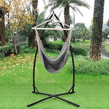 casa.pro] Amaca - Poltrona sospesa con Telaio - 100x140 cm - Grigio