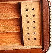 Cigar Box di stoccaggio Gli uomini e le donne viaggiano ideale portatile Cigar Box di stoccaggio bello regalo può contenere 6 Leather Cigar Humidor Cigar Box Perfetto da usare in ufficio e camera da l