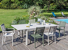 Tavolo Trieste ALLUNGABILE 160/240X102 Crema Pranzo Esterno Giardino ARREDO Patio