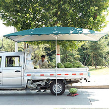 AYJS Ombrellone da Mercato, Ombrellone Rettangolari, Parasol, Altezza Regolabile, utilizzati in Giardini, Terrazze, Cortili, ECC, 2×3M, Blu, Rosso, Verde
