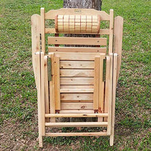 ZHANGYY Poltrone da Giardino Poltroncina in bambù, Poltrona da Esterno con poggiapiedi Lungo Sedia Pieghevole da Giardino Lettino da Giardino Durevole