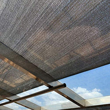 YTQ Block 90% UV Sunblock Ombra Panno con Occhielli per Piante Giardino Fiore Pianta Serra Tessuto Permeabile Resistente Isolamento Termico Rete Nera(Size:3m x 7m)