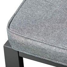 giordano shop Set Tavolo con 4 Sedie e 4 Sgabelli da Giardino in Alluminio Grigio