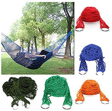 ULOOIE - Amaca in nylon per esterni, ad alta resistenza, da campeggio, a dormire, letto a sospensione (colore casuale)