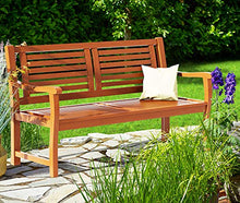 Deuba Panca da Giardino 2 Posti Legno Eucalipto Certificato FSC® Max. 320Kg Panche Esterno Terrazzo