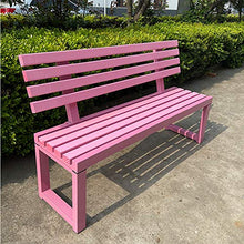 Panchina da Giardino per Esterno, Sedia con Seduta in Metallo e Veranda Panca con Schienale, Panca da Giardino Piazza Portico Percorso Cortile Prato Decor Sedia per 2-3 Persone