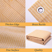 WXQIANG Beige casa Pergola Ombra Panno, Il 90% Crema di Protezione Solare dello Schermo di segretezza con Occhielli, for Patio Canopy, Resistente ai Raggi UV Protezione Solare, Isolamento Termico