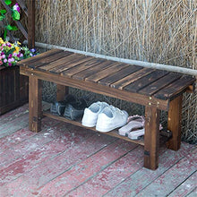 JLLXXG Panca con Scarpetta da Banco in Legno - Forest Garden Forest Sleeper Bench