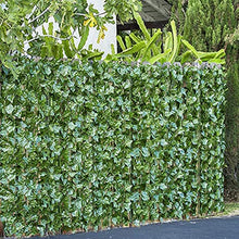 QFLY paravento da esternoRecinzione Artificiale per paravento per Esterni con edera Decorativa da Parete, Incluso Giardino con Cerniera o recinzioni a terrazze