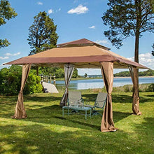 Gazebo a pop-up, riparo, gazebo, adatto per il cortile, giardino, matrimonio,Brown