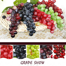 BIGBOBA. 18 Grano/Simulazione Plastica Frutta UVA Stringa Decorazione,Verde Protezione Ambientale Decorazione Domestica in Rattan