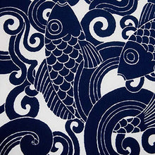 Cuscino rotondo impermeabile per esterni e interni, 43,2 x 40,6 x 5,1 cm, blu carpa, confezione da 2