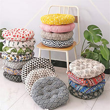 Morbuy Cuscini per Sedia Forma Rotonda, 100% Cotone Spessa Comoda Seduta Traspirante Cuscino per Pavimento per Interno ed Esterno mobili e Arredamento da Giardino (40 * 40,Costume Popolare)