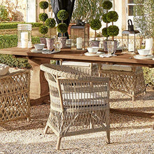 Loberon Poltrona Saint Georg, Rattan, Poliestere, Schiuma espansa, L/A/P ca. 63/82/70 cm, Marrone