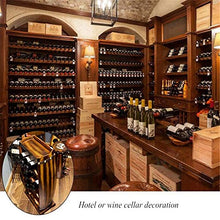 BABIFIS Legno Rack Vini, Artigianato Barile Mano Multi Layer Holder Gabinetto Grande Ornamenti Decorazioni Cantina di casa