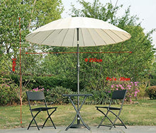 Angel Living® Ombrellone Rotondo Inclinabile in Alluminio da 250cm (Crema)