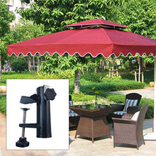 WOWOWO Supporto per ombrellone Durevole per parapetto da Balcone Quadrato con Clip Fissa per ombrellone da Giardino