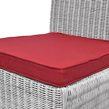 Beautissu Cuscini per sedie in Set da 4 unità Loft SK 45x40x5 cm - Comodi e Resistenti - con Pratico Laccio - Rosso