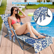 Sdfsa - Coprisedia portatile per piscina, con tasche laterali, per prendisole, per piscina, sdraio, per vacanze