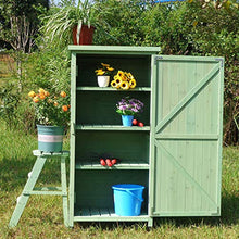 QILIN Armadietto Estern, con Staffa per Porta E Mensola, Cuscinetto Divisorio 15 kg, Poggiapiedi Regolabile, per Terrazza Giardino, 1445 × 675 × 165MM, Grigio E Verde