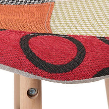 Home Deco Factory - Sgabello da bar, motivo: Patchwork Riga, in legno