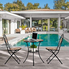 Set di tavolo da bistrot a mosaico resistente e durevole, ideale per piscina, salotti, camere da letto, balconi, prati, cortili, giardini (scrivania)