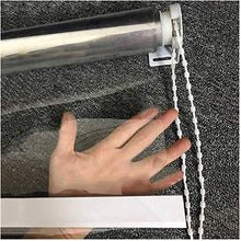 Siepe Artificiale Recinzione Privacy Patio Tenda a rullo trasparente in PVC tenda divisoria resistente alle intemperie antipolvere con spina e collane di perle per patio esterno veranda balcone GCSQF0