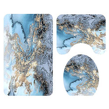 Tenda da Doccia A 4 Pezzi Set per Bagno con Tappeti Antiscivolo, Coperchio del Coperchio del Water, Stuoia di Forma U, Tende da Doccia Impermeabile con 12 Ganci