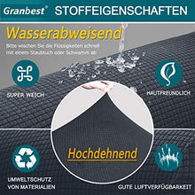 Granbest Premium - Fodera per Cuscino per Divano, Impermeabile, in Jacquard ad Alta Elasticità (1 Posto, Grigio)