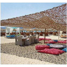 AWCPP Camo Netting Shading Net Desert Desert Network Camouflage Network | Sfondo Ombrellone It Color Shade Netting | Adatto per la Campagna per la Protezione Solare Di Caccia Selvatica,6 * 6M.