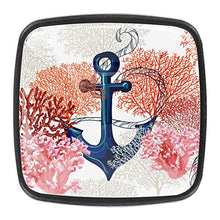 Anchor coral Pomelli per Porta Set di 4 Pomelli per Mobili Manopole per Cassetti Cucina Armadio Vetro