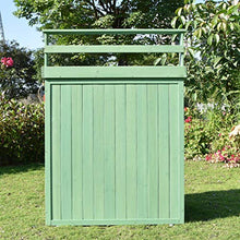 QILIN Armadietto Esterno, Scatola di Immagazzinaggio di Legno Dell'otturatore, Armadio Adatto per Attrezzi da Giardinaggio, Accessori per Piscina E Accessori da Giardino