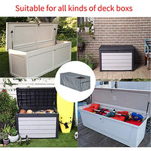 Cicony Patio Deck Box Copri Box Esterno Impermeabile per Giardino Per Tutti i Tipi di Box, Nero , S