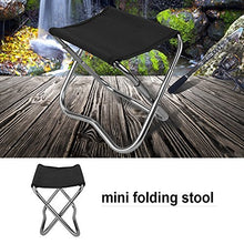 Mini sedia pieghevole di campeggio Sedia portatile leggera per lo zaino di pesca che escursiona