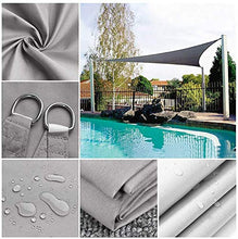 JINGBO Tenda A Vela Triangolo,Protezione Raggi UV, Vela Ombreggiante Resistente E Traspirante per Giardino Balcone Terrazza,Marrone,4mx4mx5.7m