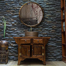 Peakfeng Specchio per lavabo in Ferro battuto Vintage/da Bagno Specchio da Bagno Rotondo/Specchio Rotondo Artistico