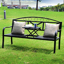 Panchine Da Balcone All'aperto, Panchine Da Terrazza Con Tavolini Regolabili, Panchine In Metallo Pressofuso Per Il Tempo Libero, Adatte Per Balcone / Veranda / Ponte (con Cuscini E Cuscini)