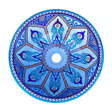 Saharashop - Lavabo in ceramica orientale Fès colorato n. 1