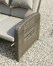 greemotion Bahia Divano da Giardino in Rattan con Isola, 220 kg, Marrone, 118x75x96 cm - Arredi Casa