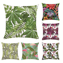 Eazyhurry Pianta Tropicale Modello Lino Decorazione Cuscino Casa Divano Federa con Riempitivo