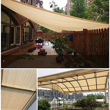 YS Telo Parasole Multiuso per Esterni in Tessuto Beige 90% Parasole con Occhielli per Tettoia per Pergola,11M