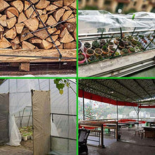 BWBG Telone con Occhielli Trasparente, 4X10m Teloni Impermeabili Trasparenti da Terrazzo Resistente all'Acqua Antivento Telo Impermeabile Trasparenti Esterno per Balcone Campe Gazebo E Giardino