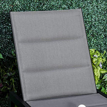 Outsunny Sdraio da Giardino Reclinabile su 5 Livelli Rivestimento Imbottito, Alluminio e Textilene, 72x168x102cm Grigio