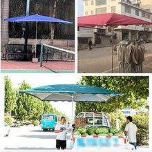 AYJS Ombrellone da Mercato, Ombrellone Rettangolari, Parasol, Altezza Regolabile, utilizzati in Giardini, Terrazze, Cortili, ECC, 2×3M, Blu, Rosso, Verde