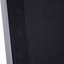 Outsunny Sedia a Dondolo Impermeabile Telaio da Giardino in Alluminio Tessuto di Textilene 120x61x88cm Nero