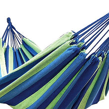 XONE Amaca in Cotone Portatile e richiudibile in Un Sacchetto, Colore Blu, Dimensioni: 2x1mt