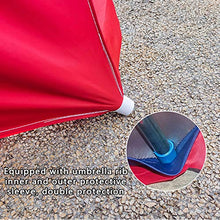 WWWRL Ombrellone da Giardino da Esterno, Ombrellone da Spiaggia Inclinabile Pieghevole, Ombrellone Rettangolare Grande per del Mercato All'aperto Terrazzo, Rosso, Blu, Verde, 2 M X 2,5 M, 2 M X 1,5 M